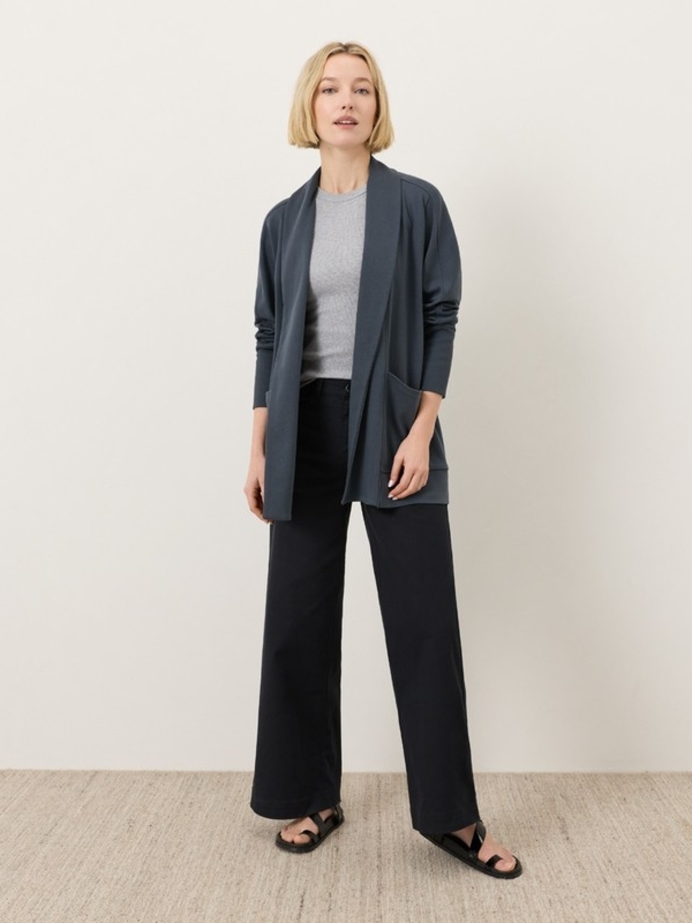 PACT Organic Airplane Wrap Cardigan Size M - Picture 14 of 15